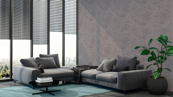 Papier peint en vinyle Nouveaux murs Loft Living Livingwalls aspect béton gris beige 291