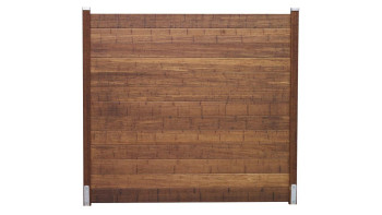 planeo TerraWood - CRAFTED Kit de clôture à emboîter bambou brun 185 x 182 cm