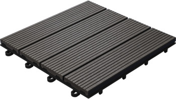 planeo carreau terrasse composite - anthracite 30x30 cm - 6 pcs.