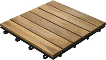 planeo carreau de terrasse en bois - Acacia 30x30 cm - 5 pcs.