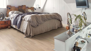 planeo Parquet WoodNature - Crème chêne blanc brossé