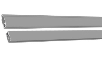planeo Solid - set de bandes d'adaptation gris argent 180cm