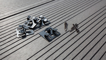 planeo terrace clip acier inoxydable env. 4mm joint - 100 pcs. incl. vis