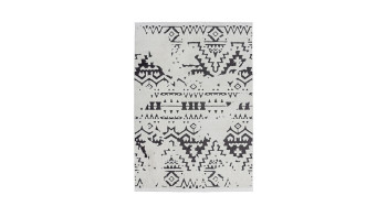 tapis planeo - Agadir 110 blanc / noir 160 x 230 cm