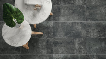 planeo DIYTile carrelage intérieur sol béton - 30 x 60 x 12,5 mm anthracite PT