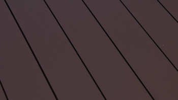planeo terrasse composite - lame massive brun chocolat gaufré/strié - 1m à 6m