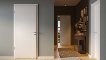 planeo Porte intérieure laquée Laque 2.0 - Kunegunda 9010 Laque blanche