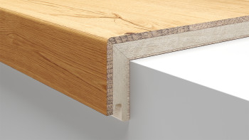 planeo Parquet Marche d'escalier type B - Cornière de recouvrement clic en haut et en bas