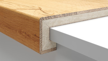 planeo Parquet Marche d'escalier type C - Clic de recouvrement en haut et en bas