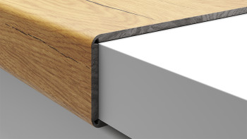 planeo Marche d'escalier en vinyle type C - surcliquetage en haut et en bas