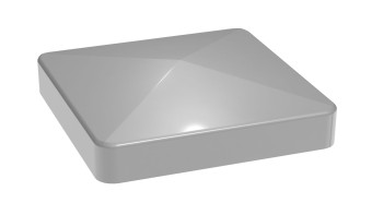 planeo Alumino post cap cap gris argent 7x7cm