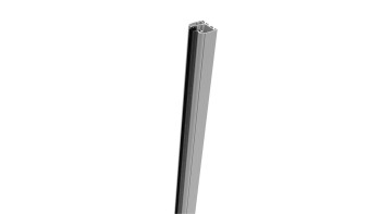 planeo Premo - rail de serrage 181cm droit gris argent