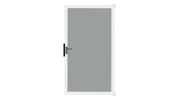 planeo Gardence Flair - Brise vue Verre Porte DIN gauche Satiné avec cadre en aluminium Anthracite 100 x 180 cm