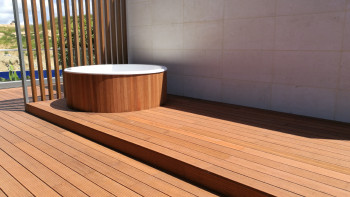 planeo terrasse bois - Bambou léger lisse/rainuré