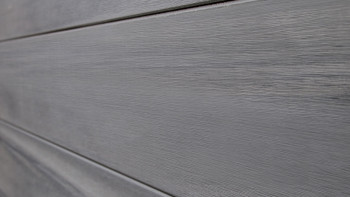 planeo Solid Grande - clôture composite Standard gris pierre