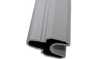 planeo Gardence Strong XL - Profilé de pilastre gris argenté revêtu par poudre