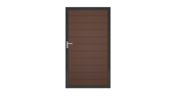 planeo Gardence Strong - Porte composite universelle Terra avec cadre aluminium Anthracite