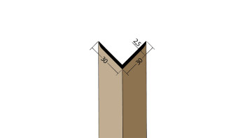 planeo protect cornière - WP 30x30x2500mm brun