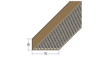 planeo protect profilé d'angle de ventilation - LÜW 30x70x2500mm blanc