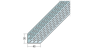 planeo Protect profilé de ventilation - LÜW 30x40x2500mm Aluminium naturel