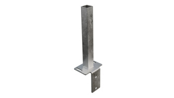 planeo Gardence Guard - GJ 43 Console en pierre en L 15.6 x 12 x 39.6 cm à cheviller avec adaptateur de montage intégré et vis à tête fraisée M8 x 35 mm