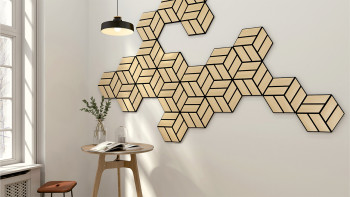 Skaben Panneau acoustique SilentWall - HexaUno New Light - 30 x 26 cm