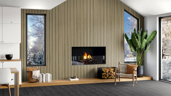 Panneaux à économie d'énergie Skaben SilentWall Thermo - Chêne naturel - 250 x 48 cm