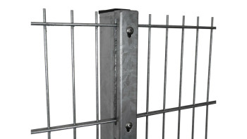 Voir les poteaux de protection type WSP Galvanisé à chaud pour clôture à double maille - Hauteur de la clôture 2430 mm