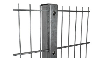 Voir les poteaux de protection type WSP Galvanisé à chaud pour clôture à double maille - hauteur de la clôture 1830 mm