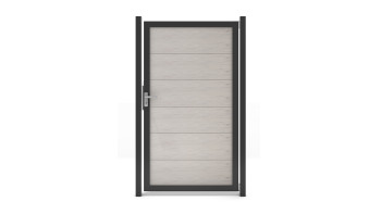 planeo Gardence Guard - Porte composite universelle Bi-Color avec cadre aluminium Anthracite | DB703