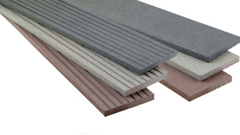 planeo terrasse composite bande de couverture grise pour lames de terrasse - 2,2m