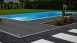 planeo TitanWood - lame massive structure bois gris foncé