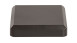 poteau de clôture préfabriqué planeo avec capuchon - anthracite 7 x 7 x 100 cm - monté sur goujon