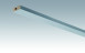 Plinthes MEISTER garnitures de plafond acier inoxydable métallique 4079 - 2380 x 40 x 15 mm