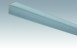Plinthes MEISTER plinthes pliées acier inoxydable métallique 4079 - 2380 x 70 x 3,5 mm