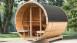 Façade en verre pour la paroi avant du sauna barrel de luxe
