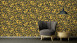 vinyle papier peint pierre papier peint orange moderne classique pierres versace 3 252