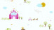 papier peint non tissé Little Stars A.S. Création papier peint pour enfants château de princesse multicolore blanc 522