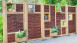 planeo TerraWood - CREATIVE-3D Brise-vue clôture en osier 1 fenêtre en haut 94 x 180 cm