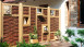 planeo TerraWood - CREATIVE-3D Pare-vue clôture en osier 2 fenêtres oebn+inférieur 94 x 180 cm