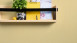 papier peint en vinyle jaune saveur moderne uni 882