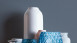 papier peint en vinyle bleu classique uni scandinave 2 254