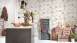 papier peint en vinyle gris moderne classique uni rayures trendwall 703