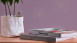 papier peint en vinyle violet moderne classique à rayures unies trendwall 842