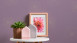papier peint en vinyle violet moderne classique à rayures unies trendwall 842
