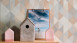 revêtement mural en vinyle orange moderne classique rayures unies trendwall 862