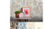 revêtement mural en vinyle orange moderne classique rayures unies trendwall 862