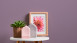 papier peint vinyle violet classique uni scandinave 2 907
