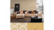 papier peint en vinyle orange baroque maison de campagne ornements rétros trendwall 901