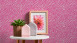papier peint en vinyle rose moderne uni trendwall 203